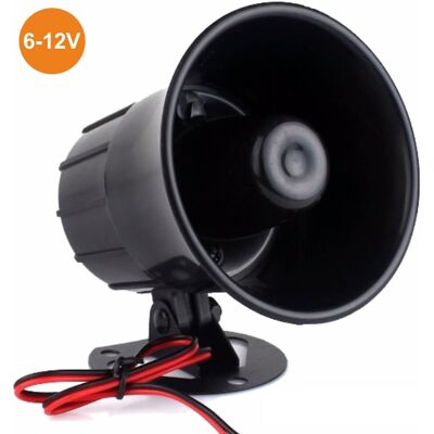 Sirene c/ Toque Alto 6~12V 125dB - VELLEMAN Sirene c/ Toque Alto 6~12V 125dB - VELLEMAN