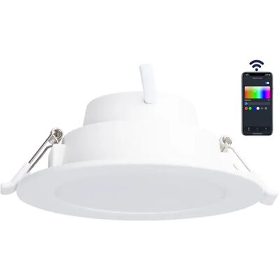 AIGOSTAR Painel LED Redondo Smart Inteligente Wi-Fi/Bluetooth Mesh 9W RGB + 3000~6500K 780Lm (Ø145mm) AIGOSTAR Painel LED Redondo Smart Inteligente Wi-Fi/Bluetooth Mesh 9W RGB + 3000~6500K 780Lm (Ø145mm)