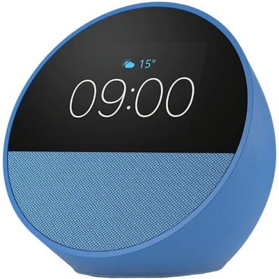 Coluna Inteligente Echo Spot (2024) Azul - AMAZON Coluna Inteligente Echo Spot (2024) Azul - AMAZON