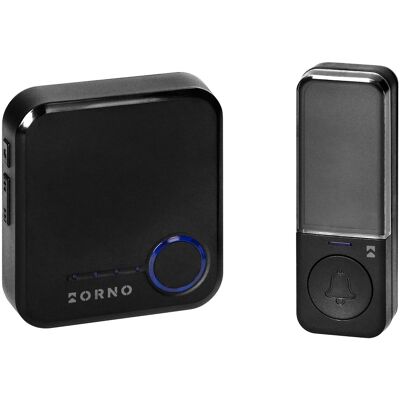 Campainha Inteligente s/ Fios Sigo AC Wi-Fi Tuya (Preto) - ORNO Campainha Inteligente s/ Fios Sigo AC Wi-Fi Tuya (Preto) - ORNO