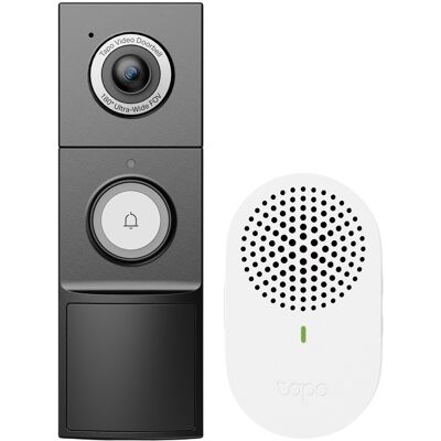Vídeo Porteiro Inteligente Tapo D235 2K 5MPx c/ Campainha (Preto/Branco) - TP-LINK Vídeo Porteiro Inteligente Tapo D235 2K 5MPx c/ Campainha (Preto/Branco) - TP-LINK
