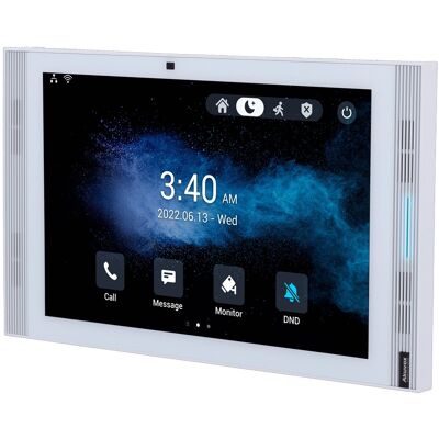 Monitor Adicional Android 10" IPS Tátil p/ Video Porteiro (Branco) - AKUVOX Monitor Adicional Android 10" IPS Tátil p/ Video Porteiro (Branco) - AKUVOX