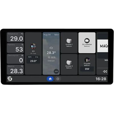 Painel Tátil X2i 6.95" p/ Parede c/ Sensor Wi-Fi + Relé (Cinzento) - SHELLY Painel Tátil X2i 6.95" p/ Parede c/ Sensor Wi-Fi + Relé (Cinzento) - SHELLY