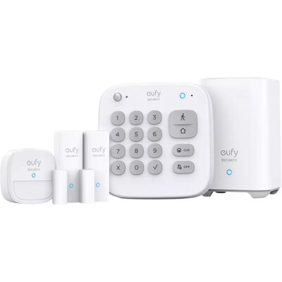 Kit de Segurança Eufy - Branco - Sistema de Alarme Residencial - Wi-Fi Kit de Segurança Eufy - Branco - Sistema de Alarme Residencial - Wi-Fi