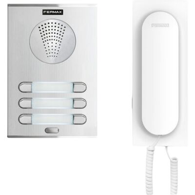 Kit Audio Porteiro City 4+N 6/L (Branco/Cinzento) - FERMAX Kit Audio Porteiro City 4+N 6/L (Branco/Cinzento) - FERMAX
