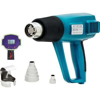 Pistola de Calor 450~1500W c/ Display Indicador Temperatura Pistola de Calor 450~1500W c/ Display Indicador Temperatura