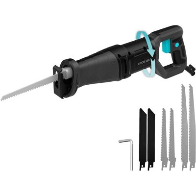 Serra de Sabre c/ Fios LongFlex 710 Pro (Preto/Azul) - CECOTEC Serra de Sabre c/ Fios LongFlex 710 Pro (Preto/Azul) - CECOTEC