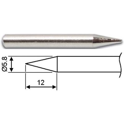 Ponteira Substituição (Ø5,8mm) p/ Ferro de Soldar VTSI60 - VELLEMAN Ponteira Substituição (Ø5,8mm) p/ Ferro de Soldar VTSI60 - VELLEMAN