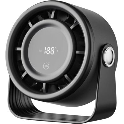 Ventoinha Portátil Recarregável USB-C "3-EM-1" 10W (Preto) - DAEWOO Ventoinha Portátil Recarregável USB-C "3-EM-1" 10W (Preto) - DAEWOO