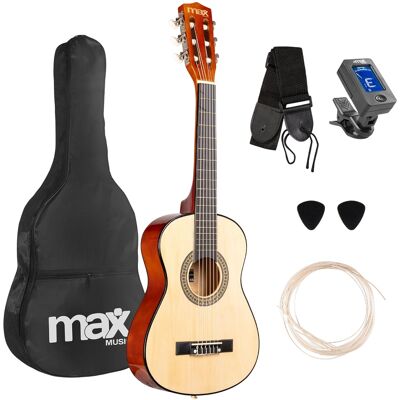 Pack SoloArt Guitarra Clássica Junior 1/4 + Acessórios - MAX Pack SoloArt Guitarra Clássica Junior 1/4 + Acessórios - MAX