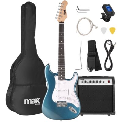 Pack GIGKIT Guitarra Eléctrica + Amplificador 6" 40W (Azul) - MAX Pack GIGKIT Guitarra Eléctrica + Amplificador 6" 40W (Azul) - MAX