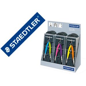 Compasso Staedtler Micrometrico 556 Cor Neon Expositor de Secretaria de 9 Unidades Sortidas Compasso Staedtler Micrometrico 556 Cor Neon Expositor de Secretaria de 9 Unidades Sortidas