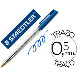 Caneta Staedtler Stick Azul Caneta Staedtler Stick Azul