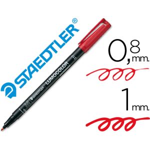 Marcador Staedtler Lumocolor Retroprojecao Permanente 317-2 Ponta 0,8-1 mm Vermelho Marcador Staedtler Lumocolor Retroprojecao Permanente 317-2 Ponta 0,8-1 mm Vermelho