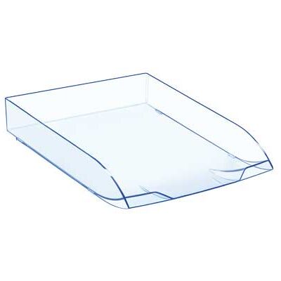 Tabuleiro de Secretaria Cep Confort Ice Blue Plastico Transparente Celeste 370X270X61 mm Tabuleiro de Secretaria Cep Confort Ice Blue Plastico Transparente Celeste 370X270X61 mm