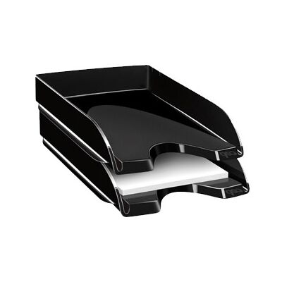 Tabuleiro de Secretaria Cep Plastico Preto Green Spririt Apaidasa 351X260X69 mm Tabuleiro de Secretaria Cep Plastico Preto Green Spririt Apaidasa 351X260X69 mm