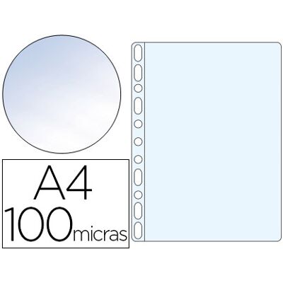 Bolsa Catalogo Q-Connect Din A4 100 Microns Cristal (Caixa de 100 Unidades) Bolsa Catalogo Q-Connect Din A4 100 Microns Cristal (Caixa de 100 Unidades)