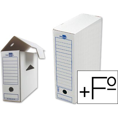 LIDERPAPEL Caixa p/ Arquivo Definitivo Tamanho Folio Prolongado LIDERPAPEL Caixa p/ Arquivo Definitivo Tamanho Folio Prolongado