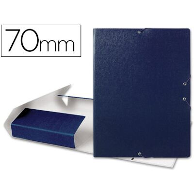 LIDERPAPEL Capa c/ Elasticos p/ Projetos Lombada 7 cm Azul LIDERPAPEL Capa c/ Elasticos p/ Projetos Lombada 7 cm Azul