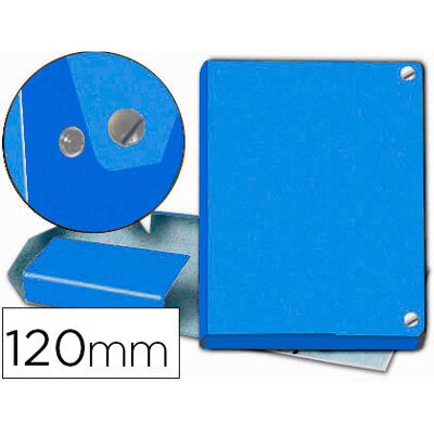 Capa p/ Projetos Pardo Folio Lomo 120 mm Carton Forrado Azul Capa p/ Projetos Pardo Folio Lomo 120 mm Carton Forrado Azul