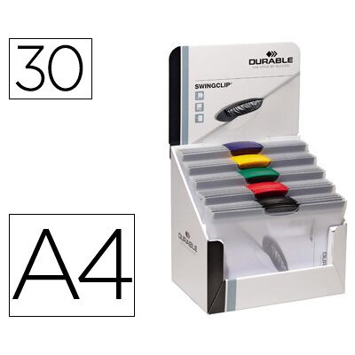 Bolsa Dossier Durable Swingclip Dosier Clip Lateral e Giratoria Din A4 Capacidade 30 Folhas Cores So Bolsa Dossier Durable Swingclip Dosier Clip Lateral e Giratoria Din A4 Capacidade 30 Folhas Cores So