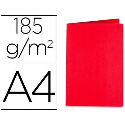LIDERPAPEL Classificador de Cartolina de 180gDin A4, Vermelho Intenso LIDERPAPEL Classificador de Cartolina de 180gDin A4, Vermelho Intenso