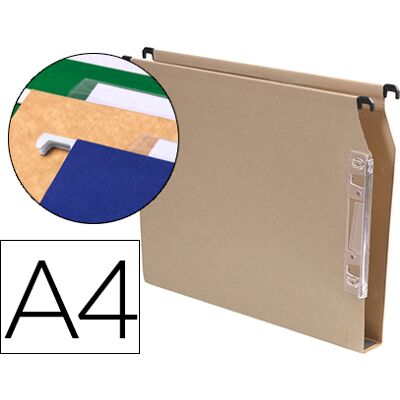 Capas de Suspensão Gio Din A4 Visor Lateral 250X330X50 mm Kraft Capas de Suspensão Gio Din A4 Visor Lateral 250X330X50 mm Kraft