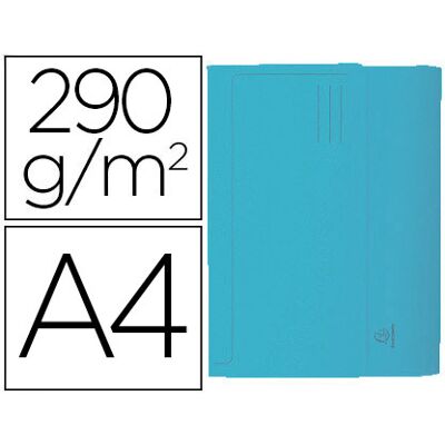 Classificador Exacompta de Cartolina c/ Bolsa Din A4 Celeste 290g Classificador Exacompta de Cartolina c/ Bolsa Din A4 Celeste 290g