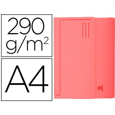 Classificador Exacompta de Cartolina c/ Bolsa Din A4 Vermelho 290g Classificador Exacompta de Cartolina c/ Bolsa Din A4 Vermelho 290g
