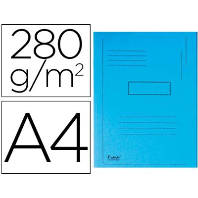 Classificador Exacompta de Cartolina Reciclada Din A4 Azul 280g/m2 c/ 2 Abas Interior Classificador Exacompta de Cartolina Reciclada Din A4 Azul 280g/m2 c/ 2 Abas Interior