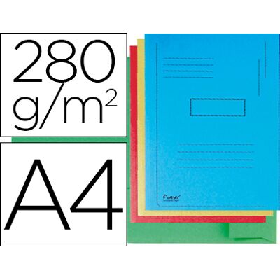 Classificador Exacompta de Cartolina Reciclada Din A4 Cores Sortidas 280g/m2 c/ 2 Abas Interior Classificador Exacompta de Cartolina Reciclada Din A4 Cores Sortidas 280g/m2 c/ 2 Abas Interior