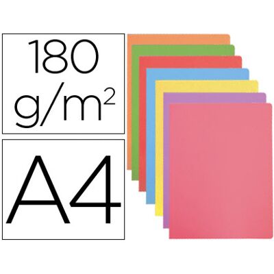 Classificador Gio de Cartolina Din A4 Cores Pastel Sortidas 180 g/m2 Embalagem de 50 Unidades Classificador Gio de Cartolina Din A4 Cores Pastel Sortidas 180 g/m2 Embalagem de 50 Unidades