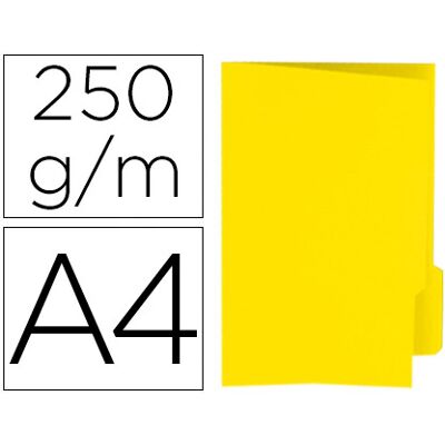 Classificador Gio de Cartolina Din A4 Pestana Direita 250 g/m2 Amarelo Classificador Gio de Cartolina Din A4 Pestana Direita 250 g/m2 Amarelo
