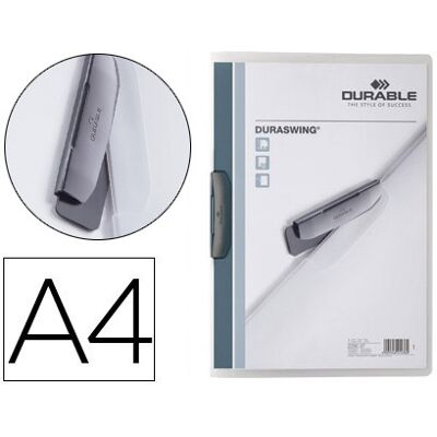 Pasta Dossier Durable Duraswing Clip Lateral Giratoria Polipropileno Din A4gafite 30 Folhas Pasta Dossier Durable Duraswing Clip Lateral Giratoria Polipropileno Din A4gafite 30 Folhas