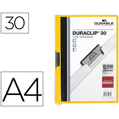 Pasta Dossier Durable, C/Clip Lateral, A4, 30 Folhas Azul Pasta Dossier Durable, C/Clip Lateral, A4, 30 Folhas Azul