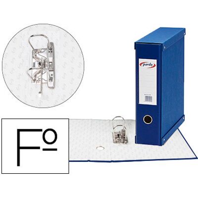 Módulo Pardo 1 Pasta de Arquivo de Alavanca Folio 2 Aneis 70 mm Azul 350X100X290 mm Módulo Pardo 1 Pasta de Arquivo de Alavanca Folio 2 Aneis 70 mm Azul 350X100X290 mm