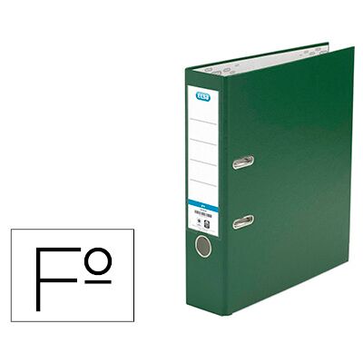 Pasta de Alavanca Elba Cartão Forrado PVC c/ Rado Top Folio Lombada 80mm Verde Pasta de Alavanca Elba Cartão Forrado PVC c/ Rado Top Folio Lombada 80mm Verde