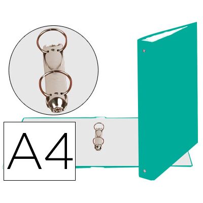 Pasta Exacompta de 2 Aneis 30mm Redondos Din A4 Cartão Forrado Verde Pasta Exacompta de 2 Aneis 30mm Redondos Din A4 Cartão Forrado Verde