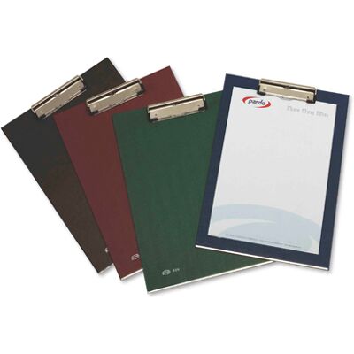 Porta Notas Pardo Cartão Forrado PVC Folio c/ Miniclip Metalico Preto Porta Notas Pardo Cartão Forrado PVC Folio c/ Miniclip Metalico Preto