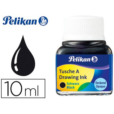 Tinta Da China Pelikan Frasco 10 ml Preta Tinta Da China Pelikan Frasco 10 ml Preta