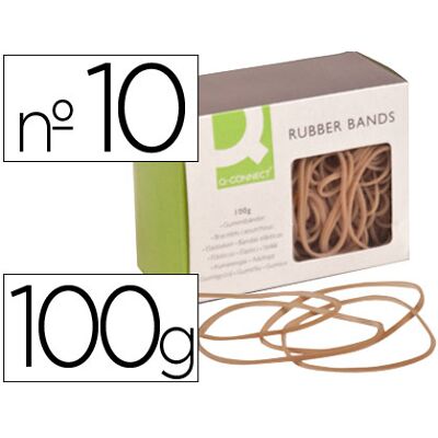 Elasticos Q-Connect 100 Gr Numero 10 Elasticos Q-Connect 100 Gr Numero 10