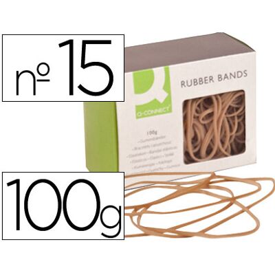 Elasticos Q-Connect 100 Gr Numero 15 Elasticos Q-Connect 100 Gr Numero 15