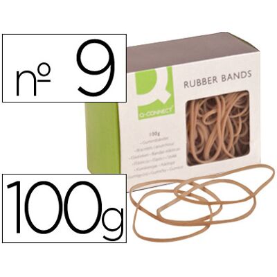 Elasticos Q-Connect 100 Gr Numero 9 Elasticos Q-Connect 100 Gr Numero 9