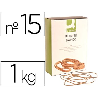 Elasticos Q-Connect 1000 Gr Numero 15 Elasticos Q-Connect 1000 Gr Numero 15