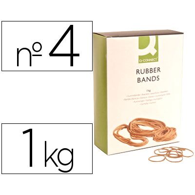 Elasticos Q-Connect 1000 Gr Numero 4 Elasticos Q-Connect 1000 Gr Numero 4