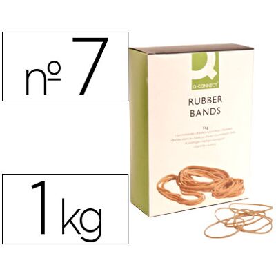 Elasticos Q-Connect 1000 Gr Numero 7 Elasticos Q-Connect 1000 Gr Numero 7