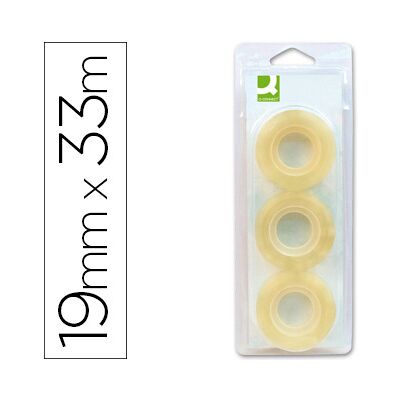 Fita Adesiva Q-Connect 33 Mt X19 mm - Blister 3 Fita Adesiva Q-Connect 33 Mt X19 mm - Blister 3