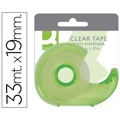 Mini Desenrolador Q-Connect p/ Fitas de 19mmx33M Mini Desenrolador Q-Connect p/ Fitas de 19mmx33M