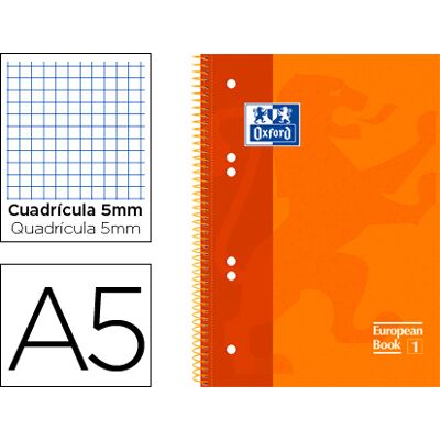 Caderno Espiral Oxford Capa Extradura Optik Paper Microp.A5 120F + 50% Quadricula 5 mm Caderno Espiral Oxford Capa Extradura Optik Paper Microp.A5 120F + 50% Quadricula 5 mm