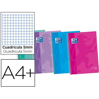 Caderno Espiral Oxford Ebook 5 Capa Extradura A4+ 120F Quadricula 5 mm c/Margem 50%F Gratis Caderno Espiral Oxford Ebook 5 Capa Extradura A4+ 120F Quadricula 5 mm c/Margem 50%F Gratis
